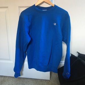 CHAMPION Blue comfy sweatshirt oversize style